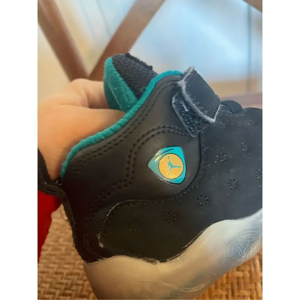 Nike Jordan toddler boy black leather size 9